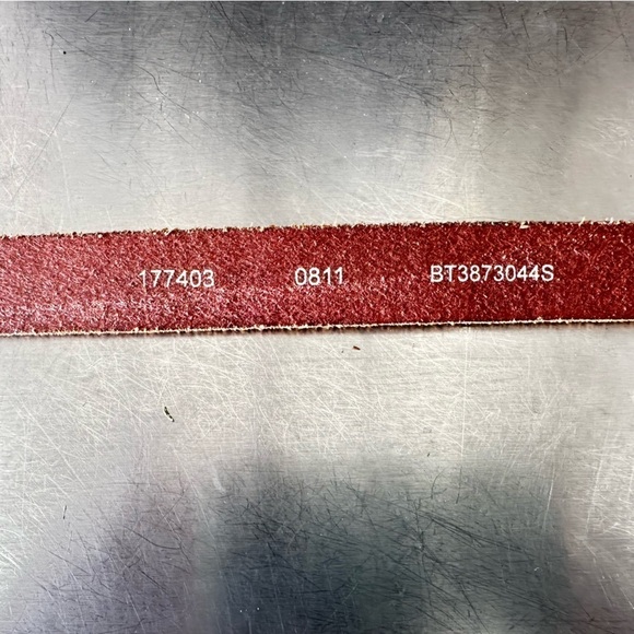 2 for $26 Fossil Silver Leather Belt Rhinestone Buckle Small - Picture 7 of 9